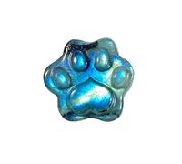 ITCLEYMDZV Labradorite Cat Paw Carving - 1.1×1.0in / 2.7×2.6cm Handcrafted Crystal for DIY Jewelry, Pendant, and Décor