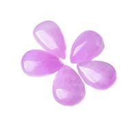 ITCLEYMDZV Lepidolite Teardrop Gemstone 0.87"x0.55" Crystal Pendant Raw Stone for Wire Wrapping Jewelry & Balance