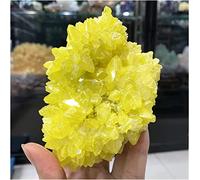 ITCLEYMDZV Minerals Stones 1 Pieces Rough Stone Crystal Cluster Raw Yellow Bulk Native Sulfur massif Rock Sulfur for Home Decoration Crystal Stones Decoration