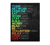 ITCLEYMDZV Motivational Office Wall-Art Team Collaboration Poster Canvas Print for Workplace Conference Room Company Culture Decor(Framed,12x18inch(30x45cm))