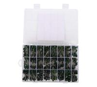 ITCLEYMDZV Polyester Film Capacitor Kit 700pcs 24 Kinds Green Electronic Components Assortment for DIY Projects and Electronic Equipment DC 100V 0.22NF
