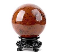 ITCLEYMDZV Red Obsidian Ball Obsidian Red Crystal Ball Home Decoration Ornaments,70-80mm