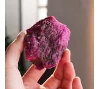 ITCLEYMDZV Rough Red Corundum and Ruby Raw Gemstones Stones Fountain Home Garden Decor Yoga DIY Stone,100~150g