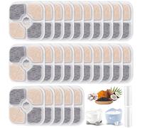 ITClosud 18 Filtros Fuente Gatos Compatible, Filtro de Reemplazo del Sistema de Filtro Triple de Carbono Activado, con 2 Mangueras para Bebederos Pixi Catit, con Resina y Carbono Activado (25)
