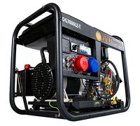 ITCPower Generador Diesel Full Power 7,5 kVA Profesional para Emergencias - Generador Diésel Trifásico 400V Estable para Obras y Empresas - Generador Eléctrico Silencioso Alta Potencia