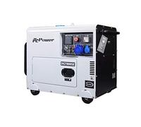ITCPower Generador Diésel Insonorizado 6300W 230V - Generador Diésel Potente para Casa y Obra Eléctrico Silencioso de Emergencia - Autonomía 10h con Bajo Consumo