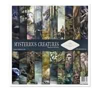 ITD Collection Juego de Papel para álbumes de Recortes, Mysterious Creatures, 31 x 32 x 0,35