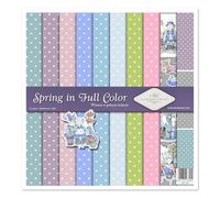 ITD Collection - Juego de papel para álbumes de recortes, papel para álbumes de recortes, 12 x 12 pulgadas, 310 x 320 mm, papel decorativo 30 g/m² (SLS-074 Spring in Full Color)