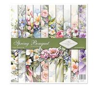 ITD Collection - Juego de papel para álbumes de recortes, papel para álbumes de recortes, 12 x 12 pulgadas, 310 x 320 mm, papel decorativo 30 g/m² (SLS-075 Spring Bouquet)