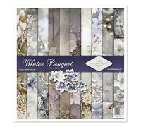 ITD Collection - Juego de papel para álbumes de recortes, papel para álbumes de recortes, 12 x 12 pulgadas, 310 x 320 mm, papel decorativo 30 g/m² (SLS-072 Winter Bouquet)
