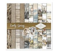 ITD Collection - Juego de papel para álbumes de recortes, papel para álbumes de recortes, 12 x 12 pulgadas, 310 x 320 mm, papel decorativo 30 g/m² (SLS-073 Early Spring)