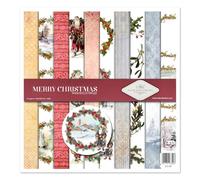 ITD Collection - Juego de papel para álbumes de recortes, papel para álbumes de recortes, 12 x 12 pulgadas, 310 x 320 mm, papel decorativo 30 g/m² (SLS-066 - Merry Christmas)