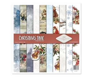 ITD Collection - Juego de papel para álbumes de recortes, papel para álbumes de recortes, 12 x 12 pulgadas, 310 x 320 mm, papel decorativo 30 g/m² (SLS-065 - Christmas Time)