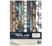 ITD Collection -Pack Scrapbooking A4 Accesorios-Set Decoupage-Set Papel Scrapbook con Papel Pergamino-Tamaño 210x297mm (MS019 - HS code 48021000)