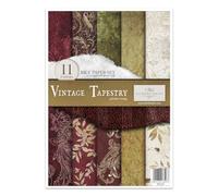 ITD Collection - Papel de arroz creativo A4 Decoupage Rice Paper Sheet 29,7 x 21 cm, técnica de servilletas, multicolor (RP043- Vintage Tapestry- HS code 48021000)