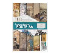 ITD Collection - Papel de arroz creativo A4 Decoupage Rice Paper Sheet 29,7 x 21 cm, técnica de servilletas, multicolor (RP001- Legendary Route 66- HS code 48021000)