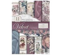 ITD Collection - Papel de arroz creativo A4 Decoupage Rice Paper Sheet 29,7 x 21 cm, técnica de servilletas, multicolor (RP044- Velvet - a Soft Warm Touch- HS code 48021000)