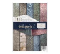 ITD Collection - Papel de arroz creativo A4 Decoupage Rice Paper Sheet 29,7 x 21 cm, técnica de servilletas, multicolor (RP009- Secrets Gothic Stories 2- HS code 48021000)