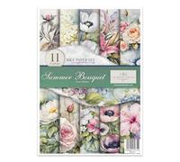 ITD Collection - Papel de arroz Decopatch - Decoupage - Papel de diseño para decoupage - Hojas de papel de arroz - A4 29,7 x 21 cm - Summer Bouquet - RP-074