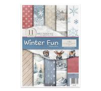 ITD Collection Papel de arroz, Winter Fun, 21 x 30 x 0,15 cm