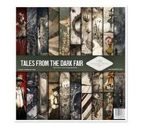 ITD Collection - Papier Scrapbooking - Materiel kit complet - Feuilles Décoratif pour Loisirs Créatifs Collage DIY Albums Photos 10 feuilles + 1 - Tales from the Dark Fair - SLS-082