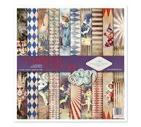 ITD Collection - Paquete de álbumes de recortes, papel decorativo, papel de 310 x 320 mm (Carnival Pierot in Love)