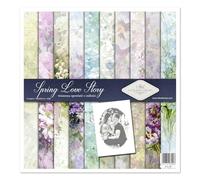 ITD Collection Scrapbook - Juego de scrapbooking - Papel decorativo para manualidades - 310 x 310 mm - 10 hojas + 1 - Spring Love Story - SLS-059