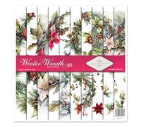 ITD Collection Scrapbook Papel - Set de scrapbooking - Papel decorativo para manualidades - 310 x 310 mm - 10 hojas + 1 - Winter Wreath - SLS-078