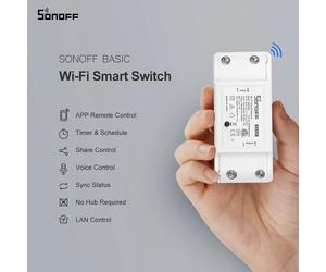 Itead SONOFF Basic R2 Mini módulo DIY interruptor de luz Wifi aplicación remota inalámbrica interruptor de Control 220V interruptores eléctricos inteligentes para el hogar Basic R4