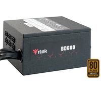 Itek bd600 unidad de fuente de alimentación 600 w 24-pin atx atx negr