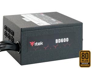 Itek bd600 unidad de fuente de alimentación 600 w 24-pin atx atx negr