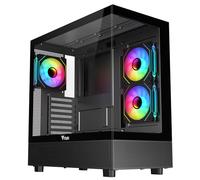 Itek Caja SHOWBUI 42B - Torre Gaming, ATX, Ventilador ARGB 3x12cm, 2xUSB3, Type-C, Panel Lateral y Frontal de Vidrio Templado
