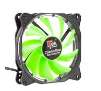 iTek Cosmo Flow - Caja de Ordenador con Ventilador (Ventilador, Ventilador, 12 cm, 1200 RPM, 24,8 dB, 39,8 cfm)