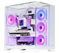 Itek Dark Cave Pano Torre Gaming ATX Caja con 4 Ventiladores ARGB de 12 cm 2X USB 3.0 Type-C Panel Lateral Frontal y Superior en Vidrio Templado Edición Blanca