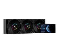 Itek Disipador de líquido Thermora 50B 360 mm con pantalla LCD de 5", ventiladores ARGB PWM, compatibilidad universal CPU y software de control
