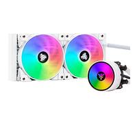 Itek EVOLIQ 240 ARGB - Disipador líquido para CPU de 240 mm todo en uno (AIO), compatibilidad universal, PWM y ARGB manejable con controladores y software de placa base