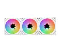 Itek Kit de 3 ventiladores Infinity Black 120 mm - Efecto Infinity ARGB 5 V (3-pin), PWM 4 pines, conexión inalámbrica - Alto silencio y flujo de aire potente