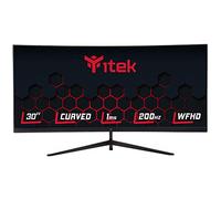 Itek Monitor GGC - 30" Curved R1800, WFHD 2560x1080 UltraWiide, VA, 200Hz, 21:9, 1ms MPRT, 3xHDMI, DP, Audio, HDR Ready, Adapt Sync, Negro
