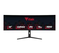 Itek Monitor GGC - 49" Pantalla Curva R3800, resolución UltraWide DQHD 5120x1440, Panel IPS, 75 Hz, 32:9, 5 ms, Conexiones HDMI, DP y Tipo C, Ajuste HAS, HDR10, sincronización adaptativa