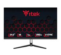 Itek Monitor GGF - 24,5" Pantalla Plana con Panel 16:9 VA, resolución FHD 1920x1080, 260Hz, 1ms, Conexiones HDMI y DP, HDR, sincronización adaptativa