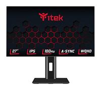 iTek Monitor GGF - 27" Flat WQHD, 2560x1440, IPS, 100Hz, 16:9, 4ms OD, HDMI, Display Port, Speaker, HDR Ready, AMD FreeSync, Compatibile con Nvidia G-Sync.