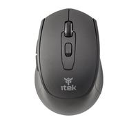 Itek Ratón Inalámbrico CLK W24B - Doble Conexión Bluetooth + 2.4GHz, 1600DPI, 6 Teclas, Click Silencioso, Trabajo y Oficina