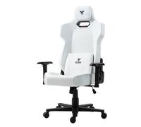 Itek Silla Gaming Shuttle PM66 - Silla ergonómica de PVC y Tela con reposabrazos 3D Ajustables, Respaldo reclinable, Cojines Lumbar y Cervical - Color Negro y Blanco