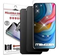 iTemizer Protector de pantalla brillante y privacidad para iPhone 17 - Protector de pantalla anti-espía, cristal cerámico 9H, protección antiarañazos, sensibilidad táctil, fácil aplicación con kit