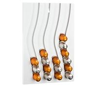 itenga - Dispensador de pared, dispensador para cápsulas Nespresso, contiene 40 Cápsulas, color blanco