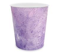 itenga Papelera para niños y adultos con diseño, redonda, aprox. 11 litros, cubo de basura para habitación infantil u oficina, plástico estable (diseño de mandala)