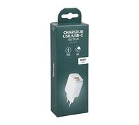 ITENSE - Cargador USB/USB-C - Entrada: 100-240 V 50/60 Hz - Salida USB y USB-C - 5 V - 3000 mA - 1 Puerto Utilizado: Intensidad de Salida 3000 mA - 2 Puertos utilizados: Intensidad de Salida 1500 mA