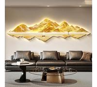 ITETONE Decoración de Pared 3D con Luces LED, Escultura de Paisaje Moderna para el hogar, Ideal para Sala de Estar, Cocina, Dormitorio, Entrada u Oficina.