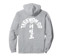 ITF Taekwon-Do - Arte Marcial Coreano Sudadera con Capucha, Unisex para Adultos, Gris Jaspeado, XXL