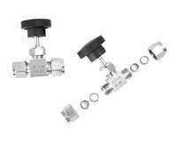 ITFOWIYD 304 Stainless Steel Card Sets of Stop Valve Needle Valve Flow Control Valve regulating Valve φ3mm-φ16mm Ball Valve(16mm X 16mm)